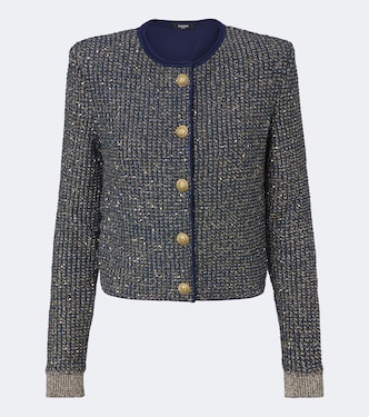 Jacke aus Tweed mit Pailletten | Balmain