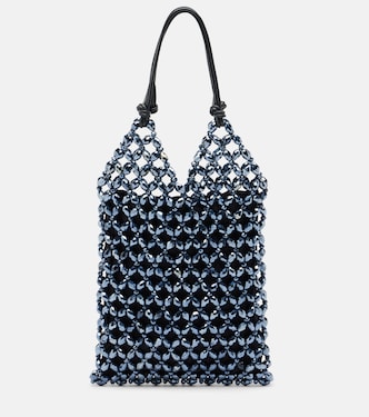 Karla beaded top-handle bag | Staud