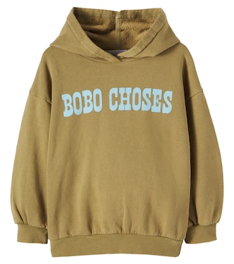 Logo cotton jersey hoodie | Bobo Choses