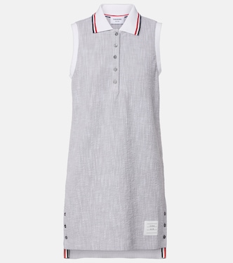Abito polo in tweed di misto cotone | Thom Browne