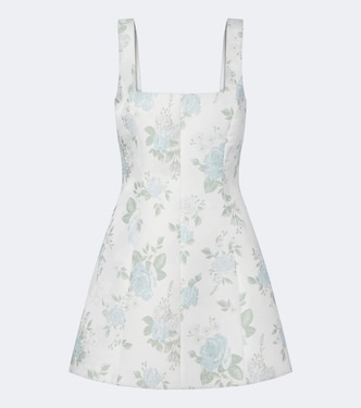 Floral lamé brocade minidress | Markarian