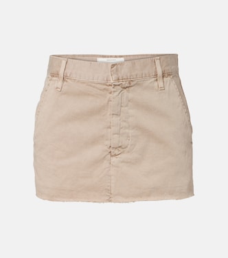 Chino cotton canvas miniskirt | Slvrlake
