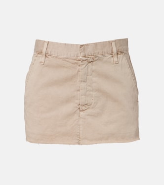 Chino cotton canvas miniskirt | SLVRLAKE