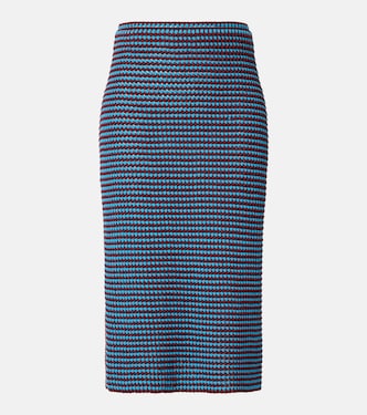 Crochet cotton pencil skirt | Alaïa