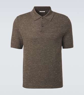 Ravi silk, cashmere, and linen polo shirt | The Row