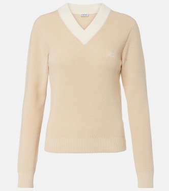 Double L cotton and wool sweater | Loewe