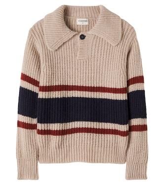 Striped polo sweater | Cozmo