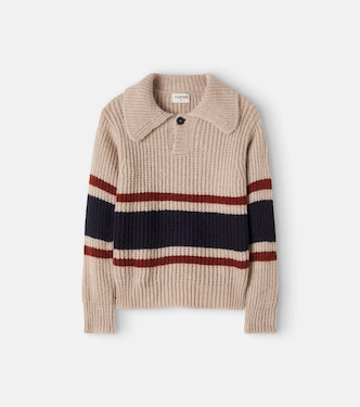 Striped polo sweater | Cozmo
