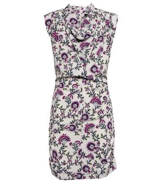 Robe Bemaya en soie mélangée à fleurs | Isabel Marant