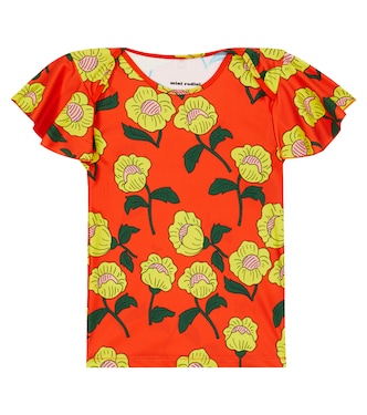Flowers printed swim top | Mini Rodini