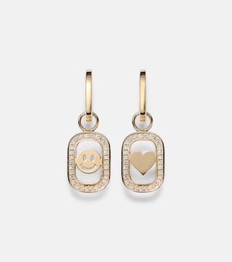 Boucles d'oreilles Open Icon en or 14 ct et diamants | Sydney Evan