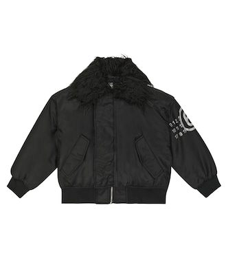 Padded twill bomber jacket | MM6 Maison Margiela Kids