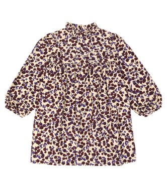 Topaz printed corduroy dress  | Bonpoint