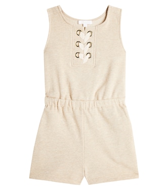 Cotton fleece playsuit | Chloé Kids