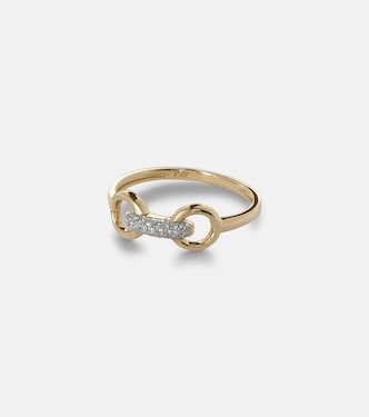 Ring Bridle aus 14kt Gelbgold mit Diamanten | Stone and Strand