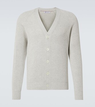 Knitted cotton cardigan | Brunello Cucinelli