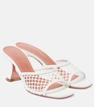 Lupita raffia mules | Amina Muaddi