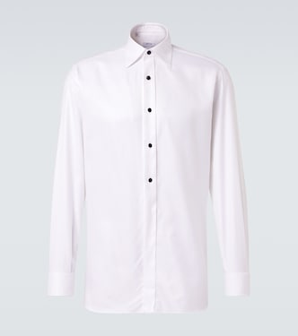 Cotton poplin tuxedo shirt | Brioni