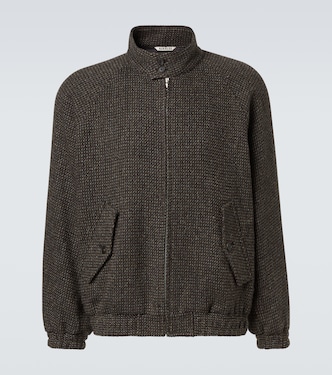 Veste en tweed de laine, alpaga et soie | Auralee