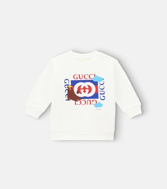 x Euan Roberts baby cotton fleece sweatshirt | Gucci Kids