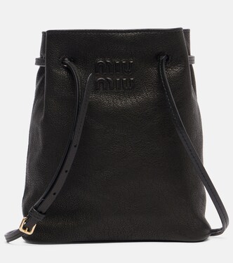 Logo leather crossbody bag | Miu Miu