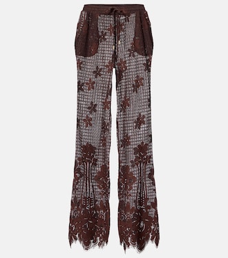 Pantalon ample Etta en dentelle | Melissa Odabash