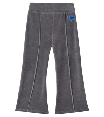 Cotton-blend flared pants | Mini Rodini