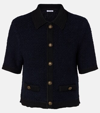 Cotton and wool-blend cardigan | Veronica Beard