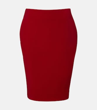 Satin pencil skirt | Saint Laurent