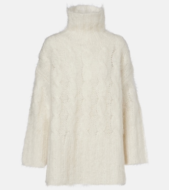 Fortin cable-knit mohair-blend sweater | Joseph