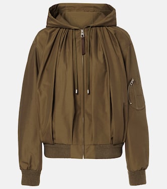 Gathered cotton-blend jacket | Loewe