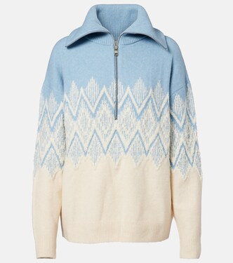 Hedda jacquard half-zip sweater | Varley