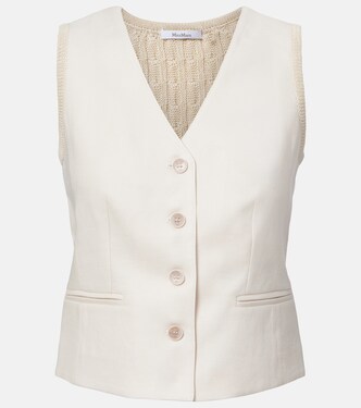 Calibri cable-knit linen vest | Max Mara