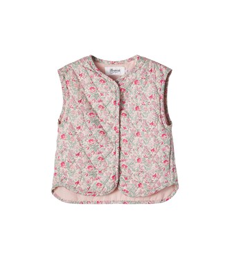 Elbie floral quilted cotton vest | Bonpoint
