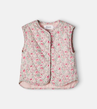 Elbie floral quilted cotton vest | Bonpoint