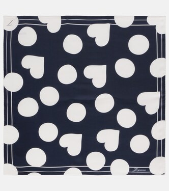 Cœur printed silk scarf | Jacquemus
