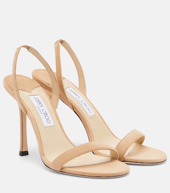 Slingback-Sandalen Jenn aus Veloursleder | Jimmy Choo