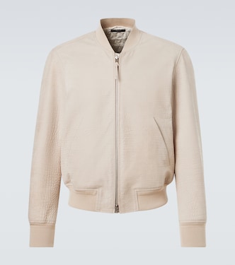Printed leather bomber jacket | Tom Ford