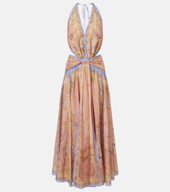 Indra cotton and silk-blend maxi dress | Zimmermann