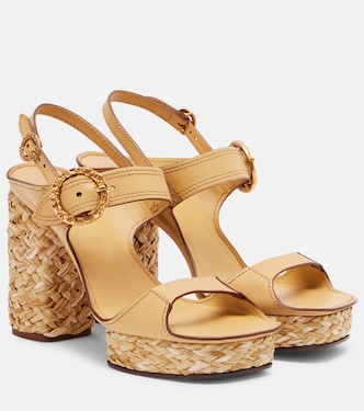 Solena leather platform sandals | Zimmermann