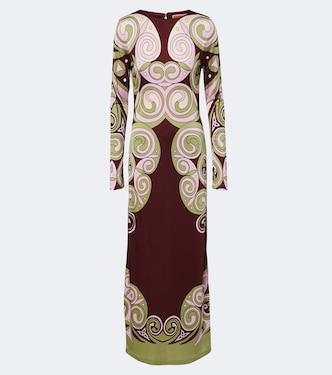 Kells Swirl jersey maxi dress | La DoubleJ