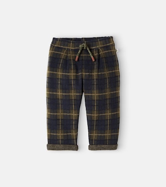 Baby Churchill plaid cotton-blend pants | 1 + in the Family