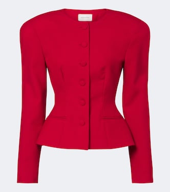 Virgin wool peplum jacket | Magda Butrym