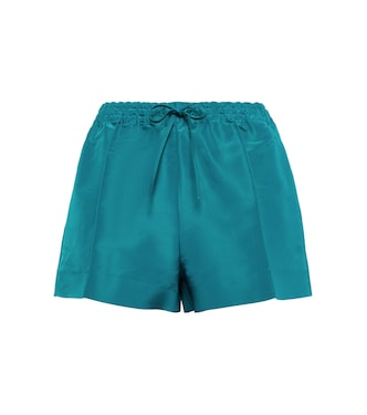 High-rise silk faille shorts | Valentino