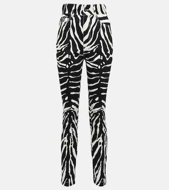 Zebra-print high-rise drill pants | Dolce&Gabbana