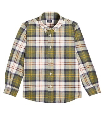 Checked cotton flannel shirt | Il Gufo