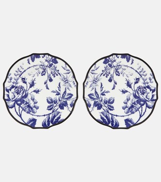 Herbarium set of two accent plates | Gucci