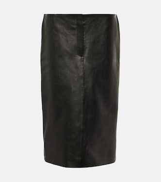 Leather midi skirt | Magda Butrym