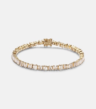 Brazalete tenis de oro de 18 ct con diamantes | Suzanne Kalan