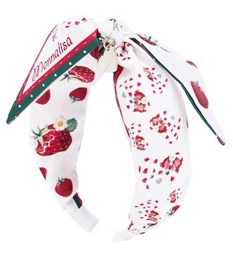 Bow-detail printed headband | Monnalisa